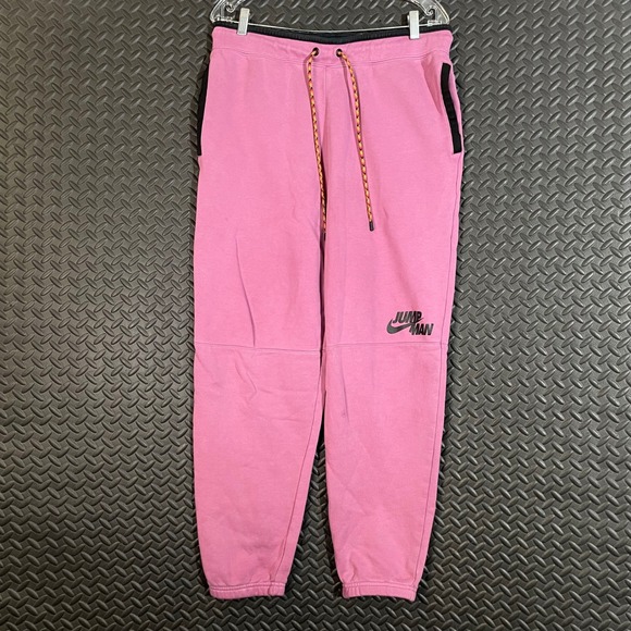 Nike Air Jordan Mens Large MJ Jumpman Fleece Jogger Pants DJ0260-507 Purple - Picture 1 of 7